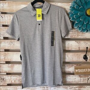 All in Motion men's performance polo shirt
Size small | black and white stripped